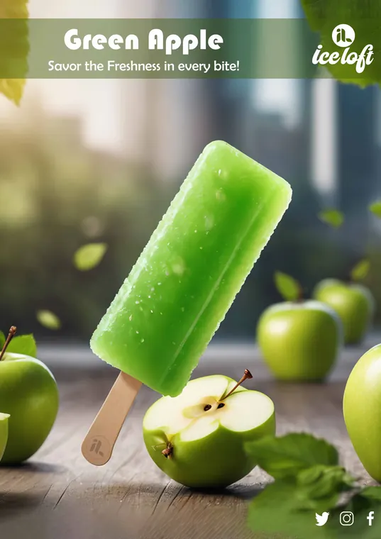 ICE LOFT Green Apple popsicle