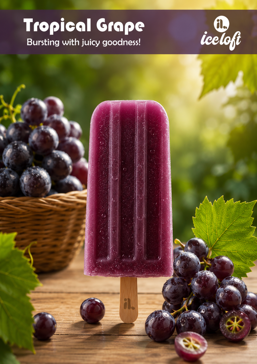 ICE LOFT Tropical Grape popsicle