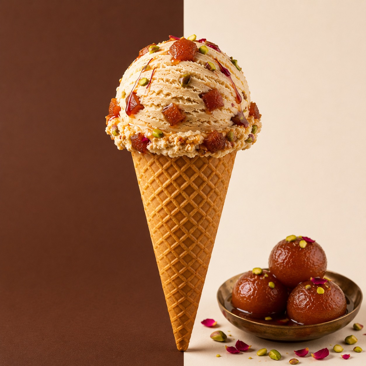 Gulab Jamun Scoop