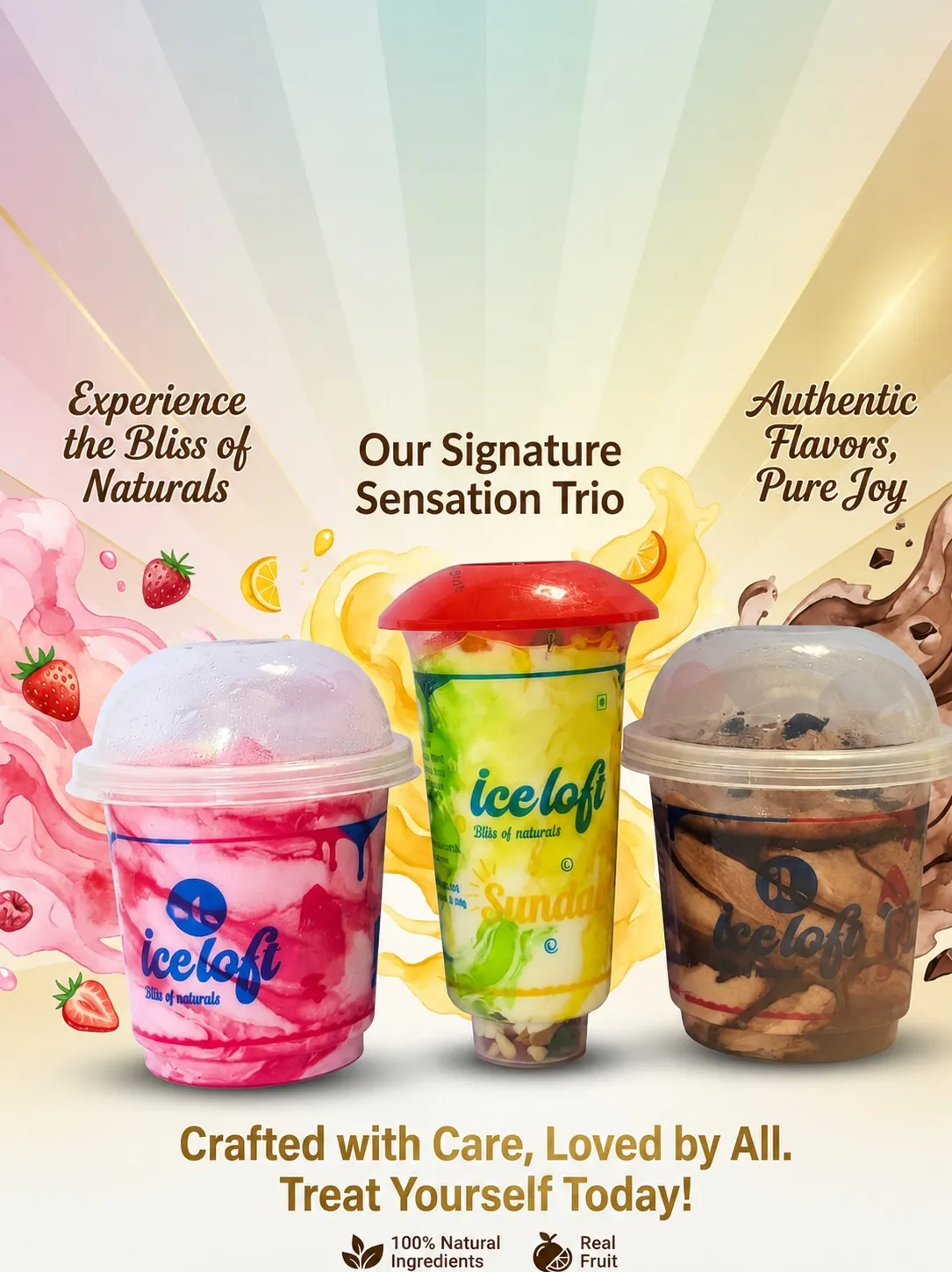 ICE LOFT Sundae and Fundae cups