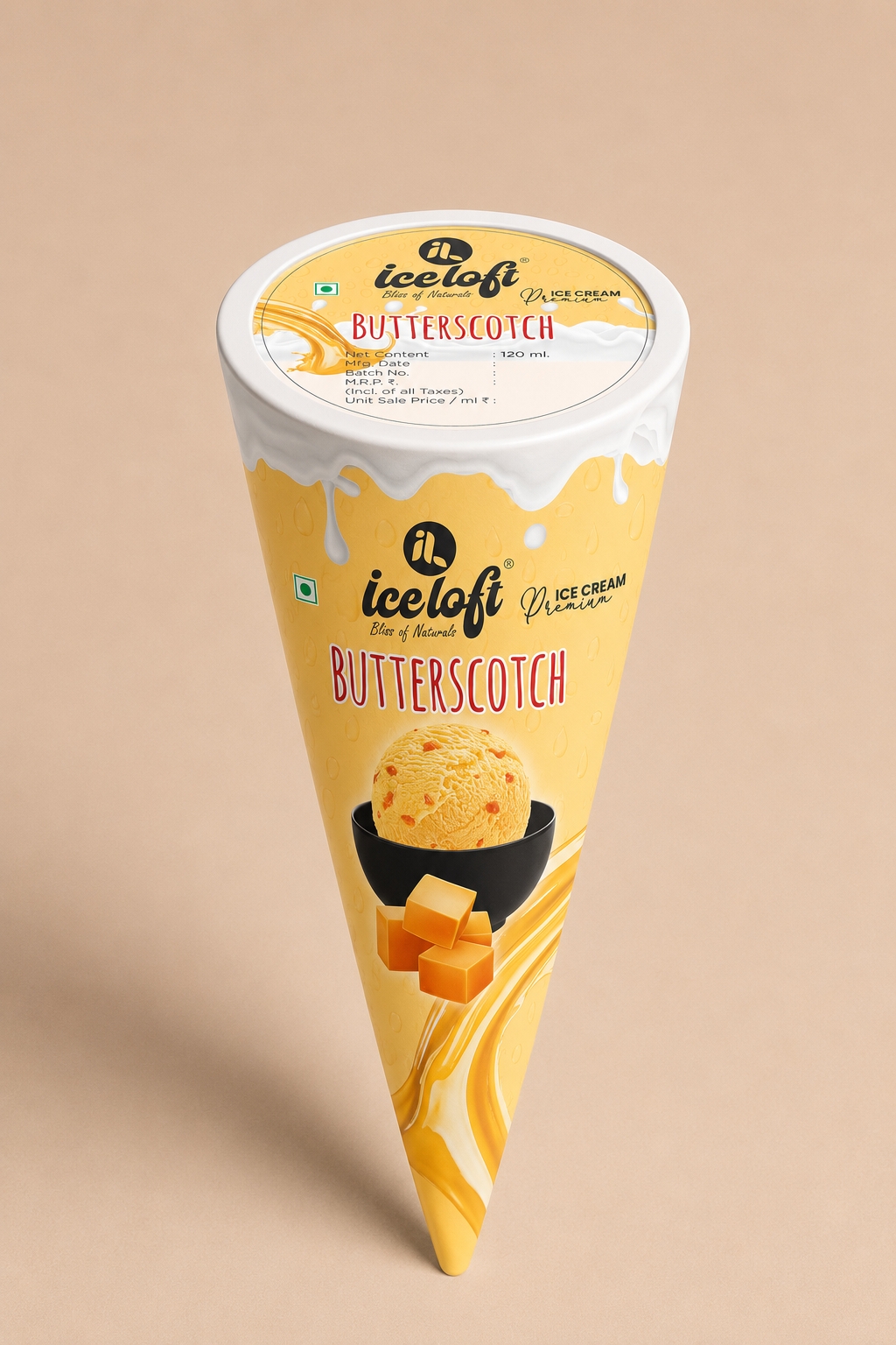 ICE LOFT Butterscotch Cone