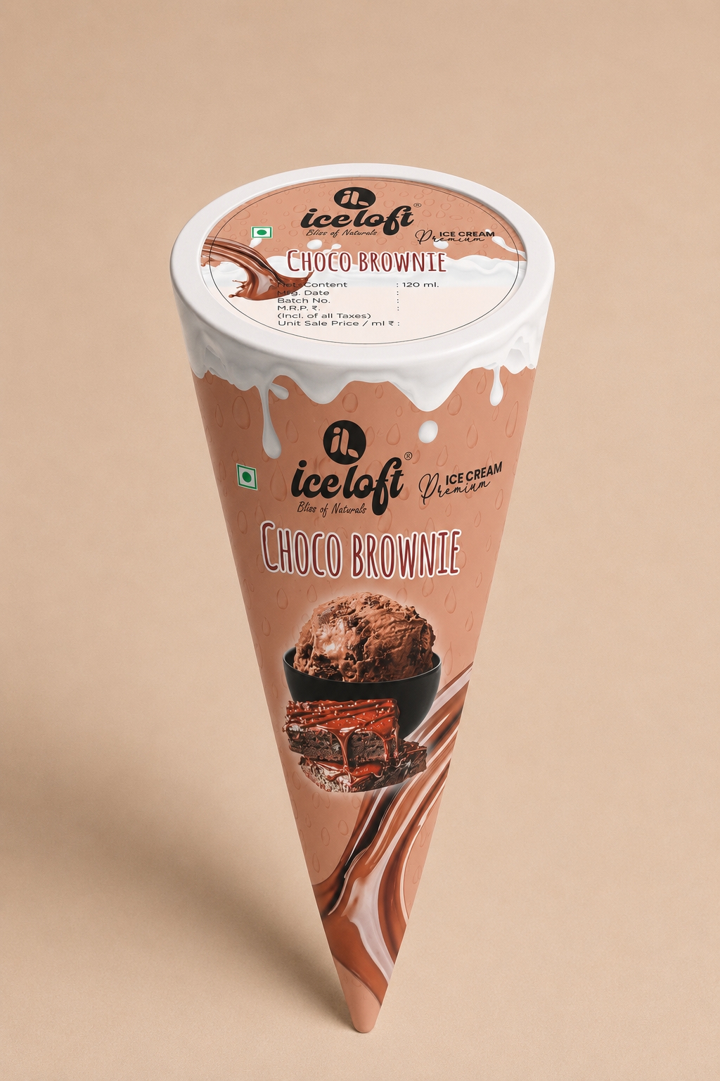 ICE LOFT Choco Brownie Cone